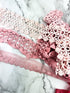 Pink Lace Trims Variety Trim Scrap Pack Scrap Bundle Pack 9 Pieces SPK00175